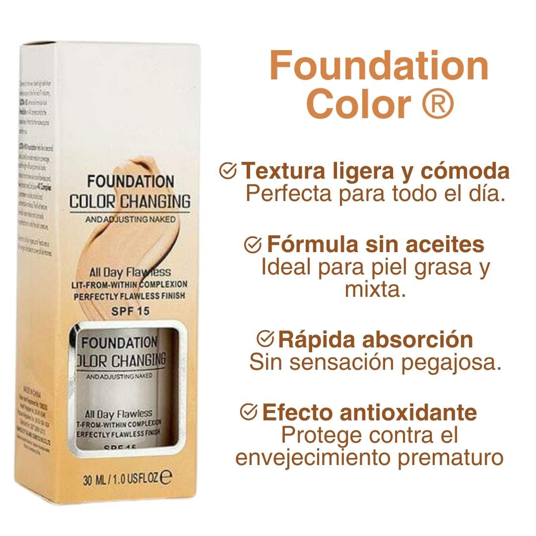 Foundation Colors®: Base Autoadaptable al Tono de Piel – MundoBiz