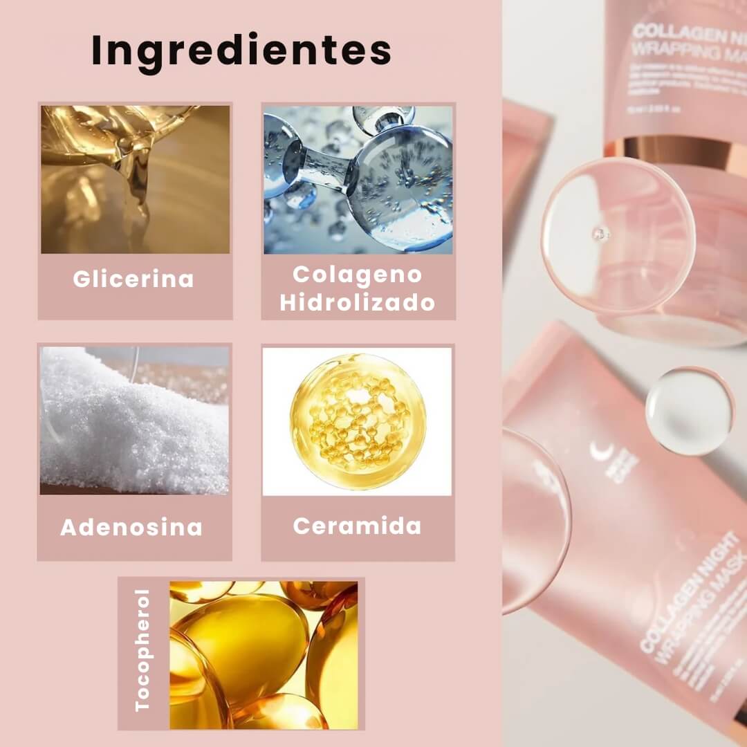 Hoygi®: Mascarilla de Hidro colágeno Coreana + Brocha