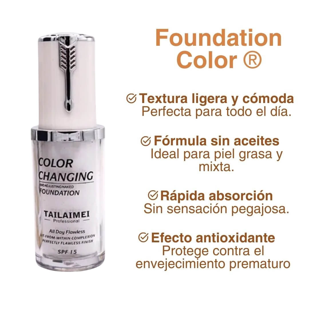 Base Colours Foundation Foundation Colors®: Base Autoadaptable al Tono de Piel – MundoBiz