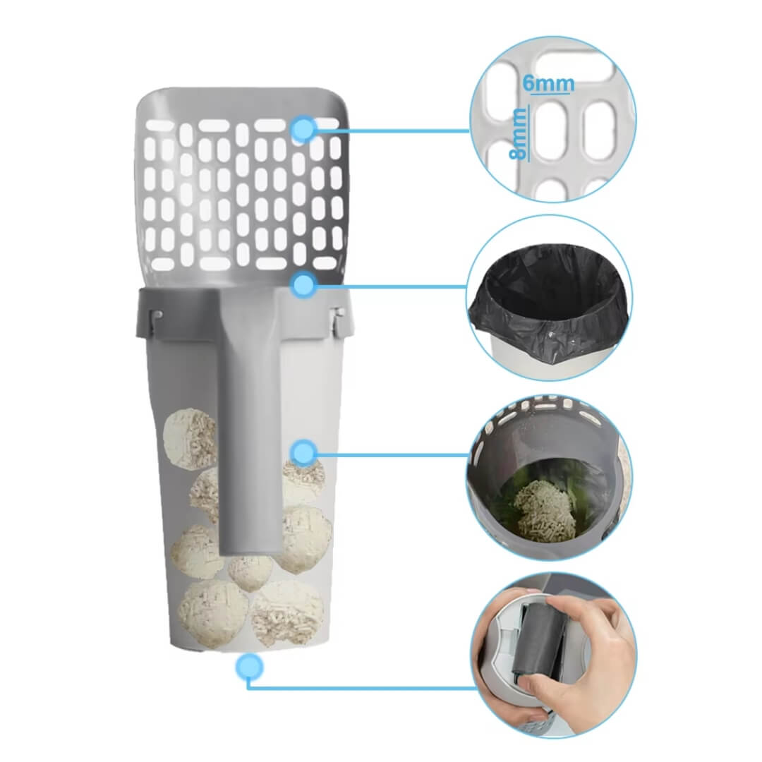 ScooperPro®: Pala de Arena 3 en 1 para Gatos