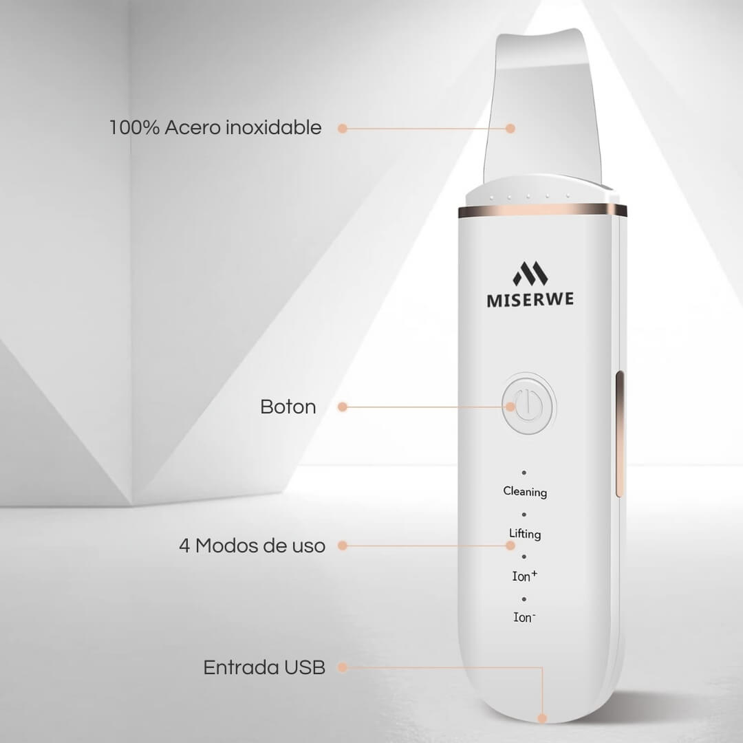 Miserwe: Limpiador Facial Ultrasónico 3 en 1