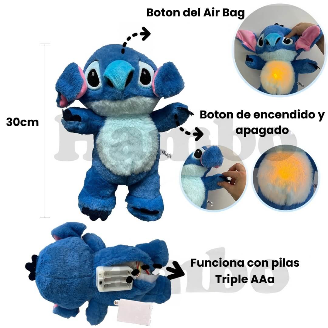 Stitch: Peluche que respira anti-ansiedad