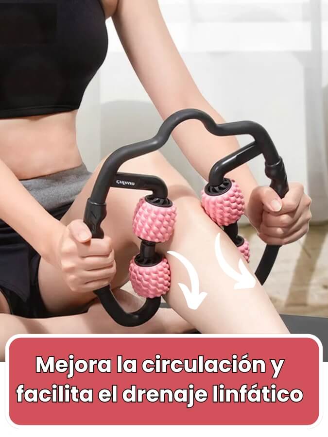 Rodillo Masajeador Anticelulítico + Guía con Ejercicios Efectivos Gratis