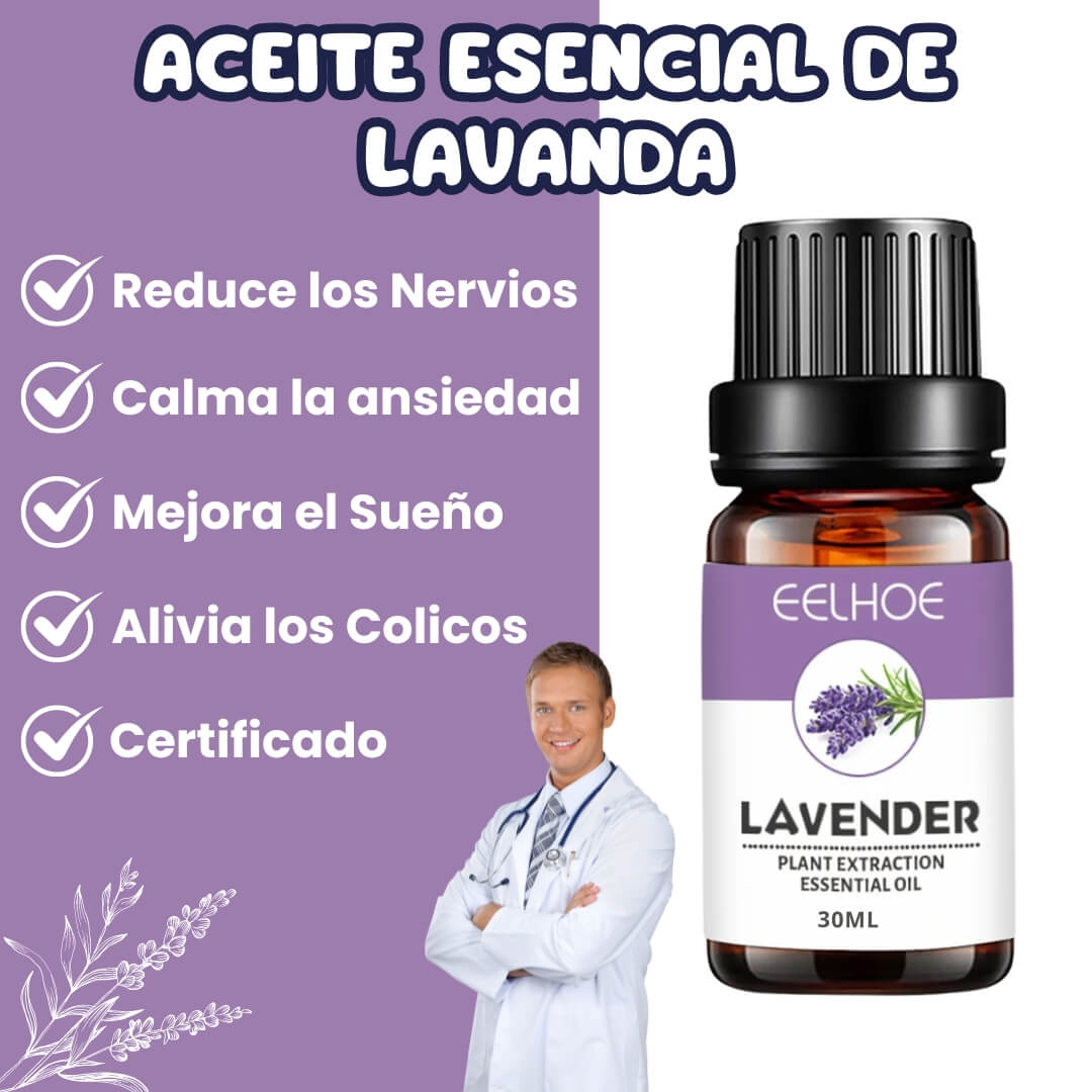 Aceite Esencial de Lavanda: Sueño tranquilo y reparador para tu bebé.