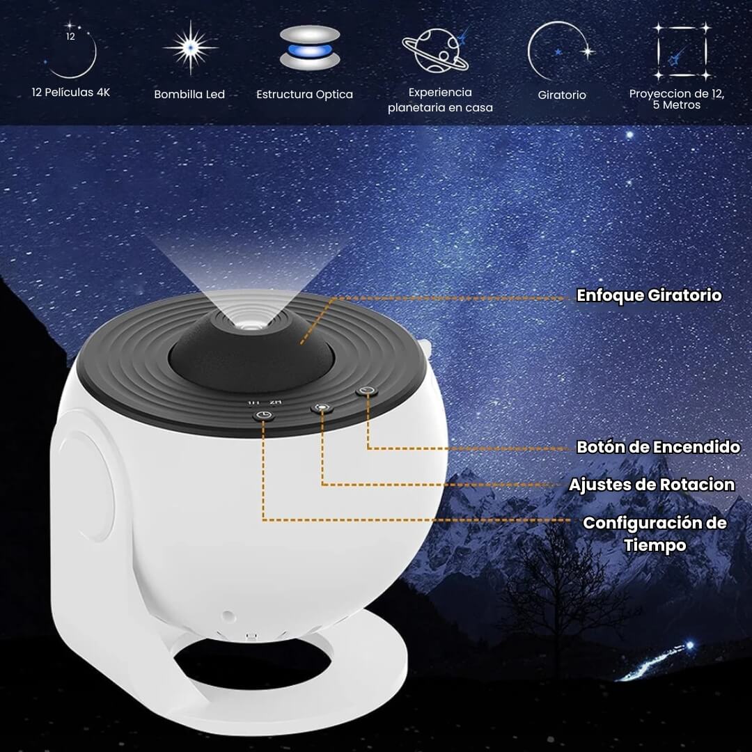 StarScape: Proyector Estelar 12 en 1
