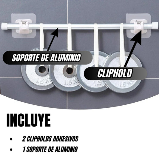 CLIPHOLD®: Soporte Adhesivo multifuncional