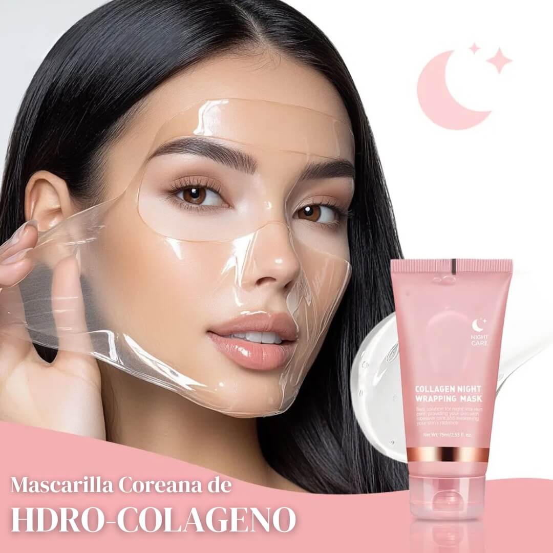 Hoygi®: Mascarilla de Hidro colágeno Coreana + Brocha