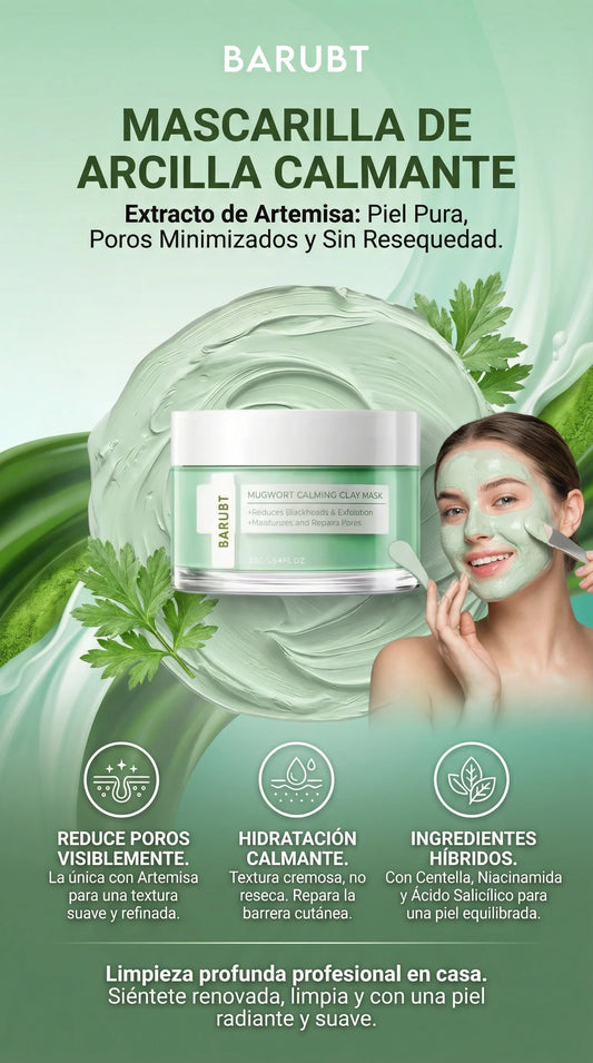 Barubt: Mascarilla para poros abiertos con extracto de Artemisa