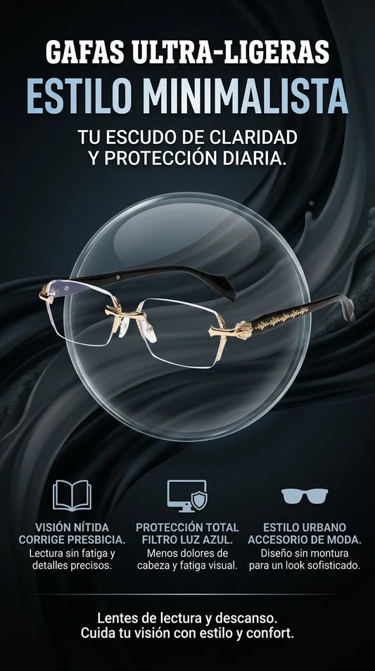 Minima: Gafas minimalistas con proteccion de luz azul