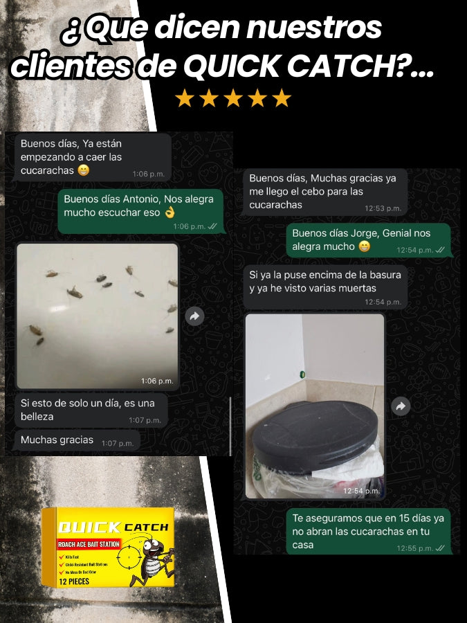 Quick Catch™: Cebo 100% Efectivo para Exterminar Cucarachas