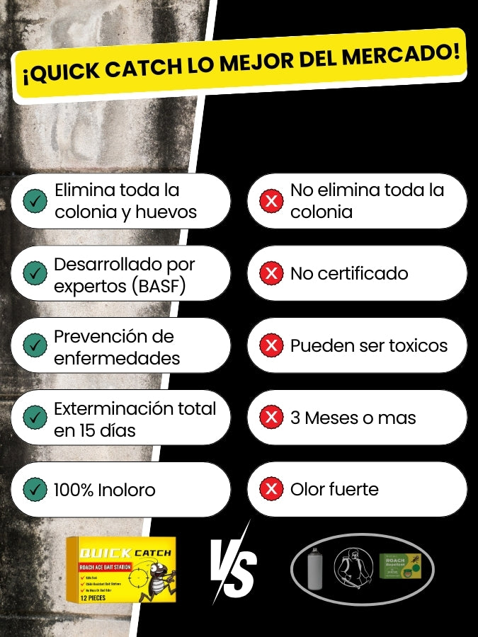 Quick Catch™: Cebo 100% Efectivo para Exterminar Cucarachas